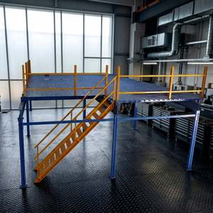 Industrial Mezzanine Racking System Double Platforms