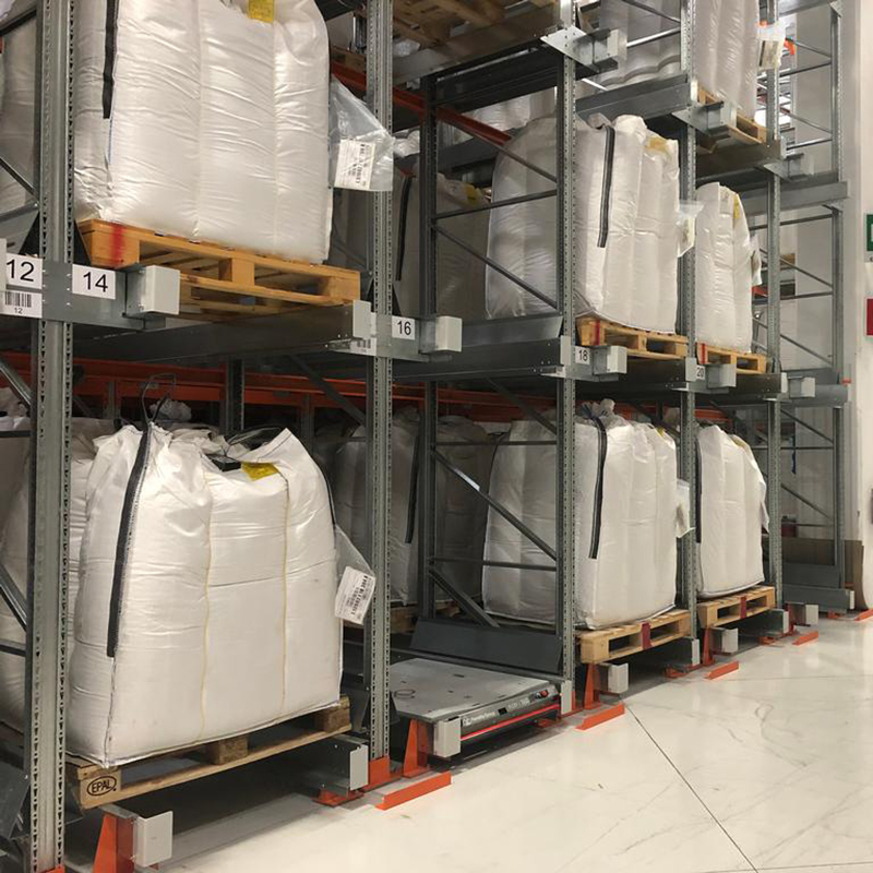 Smart Design High Density Heavy Duty 4 Way Pallet Shuttle Rack ASRS System Corrosion-Resistant Powder Coated Adjustable Layers
