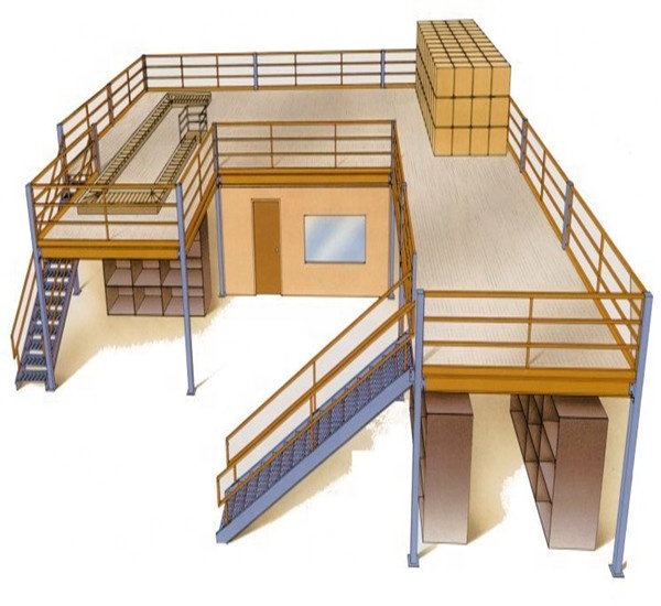Stable Steel Structure Mezzanine Floor of Heavy Duty Metal Pallet for Warehouse Storage Goods