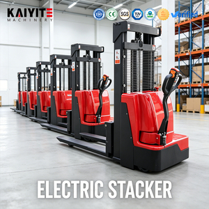 Industrial Electric Stacker 1Ton 2Ton Pallet Stacking Truck 3500mm Lift Height For Racking System