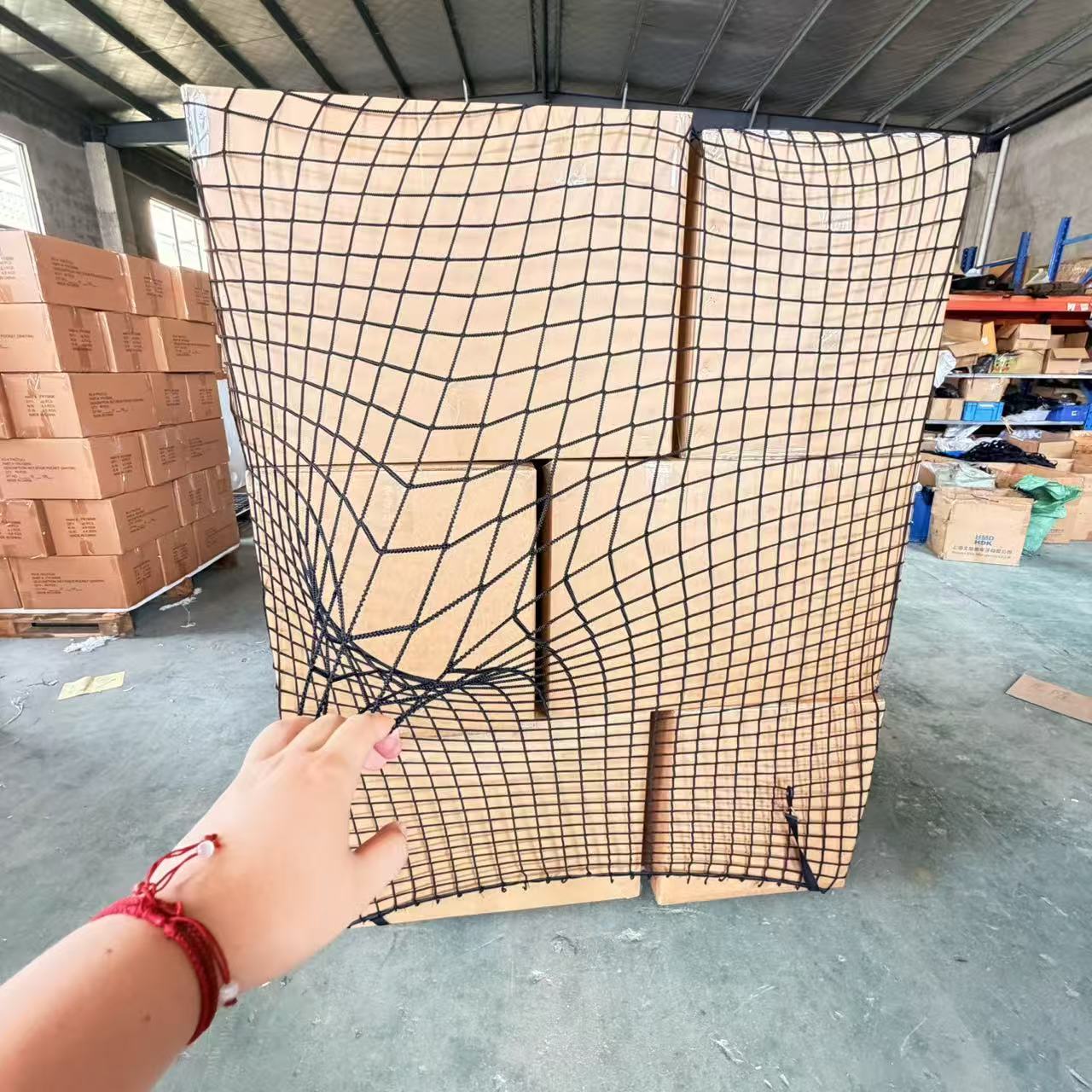Pallet Cargo Net Polyester Container Shipping Load Securing Warehouse Pallet Stabilizing Binding Net Logistics Transportation