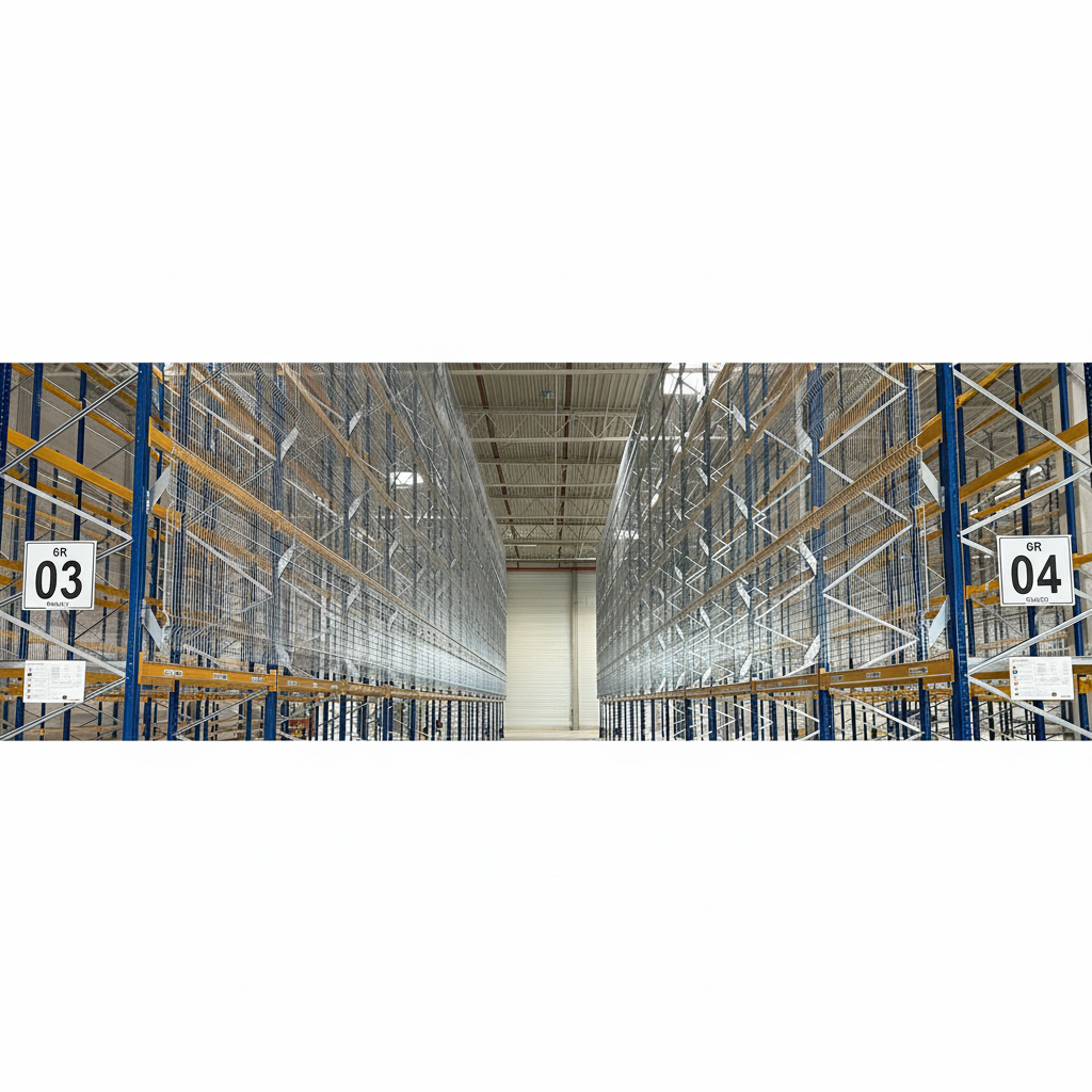 Debion Protect Grid Back Wall System For Warehouse Shelving Storage Solution