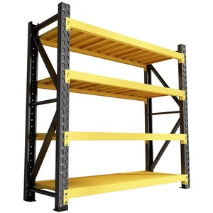 Boltless Adjustable Heavy Duty Load-Bearing 300kg/Layer Iron 4-Layer Industrial Storage Shelf