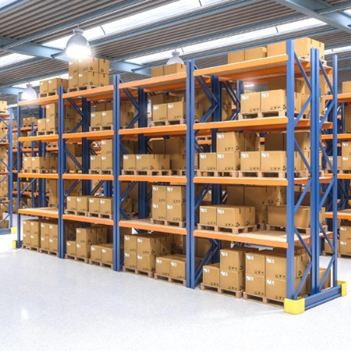 Steel Corrosion Protection Multi-Level Boltless Warehouse Storage Racks for Store Room