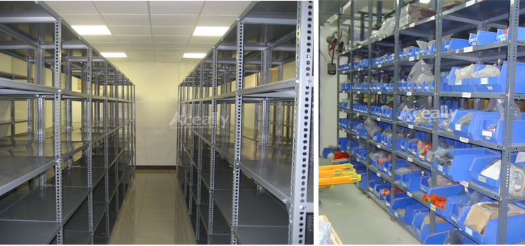 Steel shelving plate component