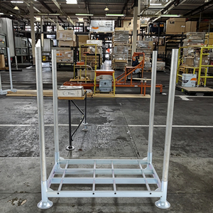 Easy Transport Corrosion Protection Steel Pallet Galvanized Zinc Stacking Post Demountable Rack