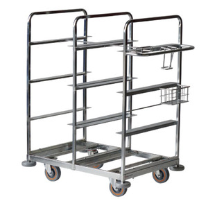Heavy Duty 4 Tier Storage Wire Mesh Containers Warehouse