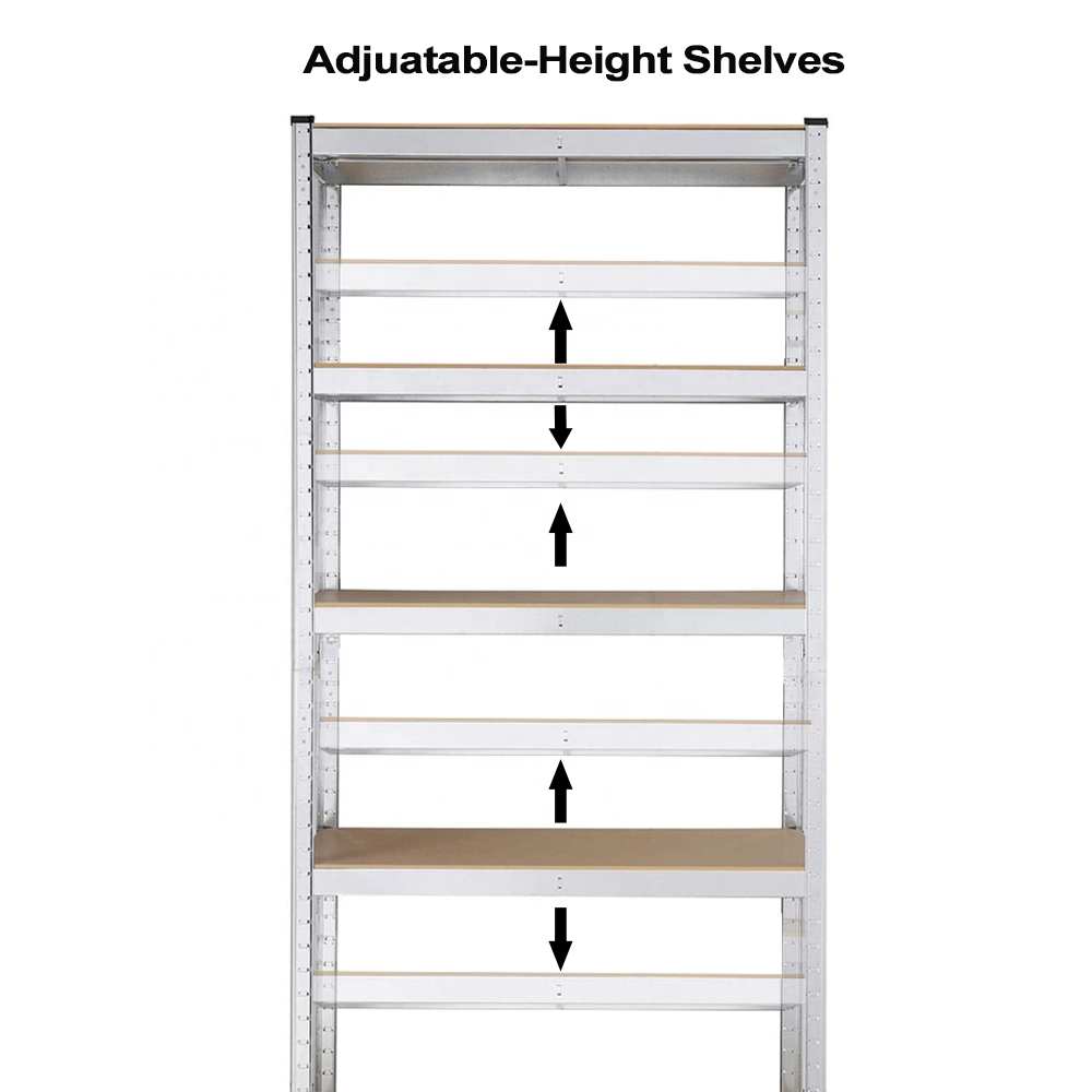 JDS-5 Layer Industrial Metal Heavy Duty Racks Warehouse Steel Storage Shelves Systems Adjustable Boltless Metal Shelving Units