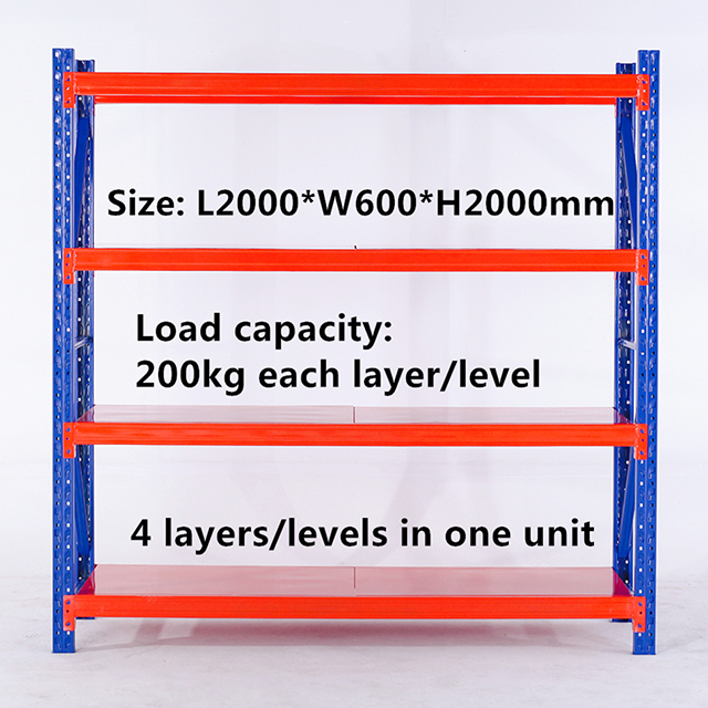 Certificated Warehouse Storage Equipment Assemble Bolted Steel Racking System Medium Duty Shelf Rack