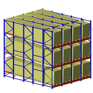 Heavy Duty Steel Roller Dynamic Gravity Pallet Rack 1000kg