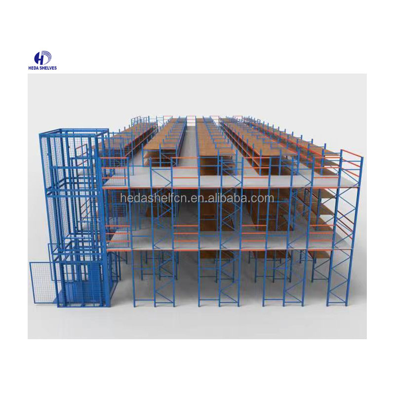 Wholesale Supplier Mezzanine Rack Heavy Duty Industrial Shelving Warehouse Shelf Racks