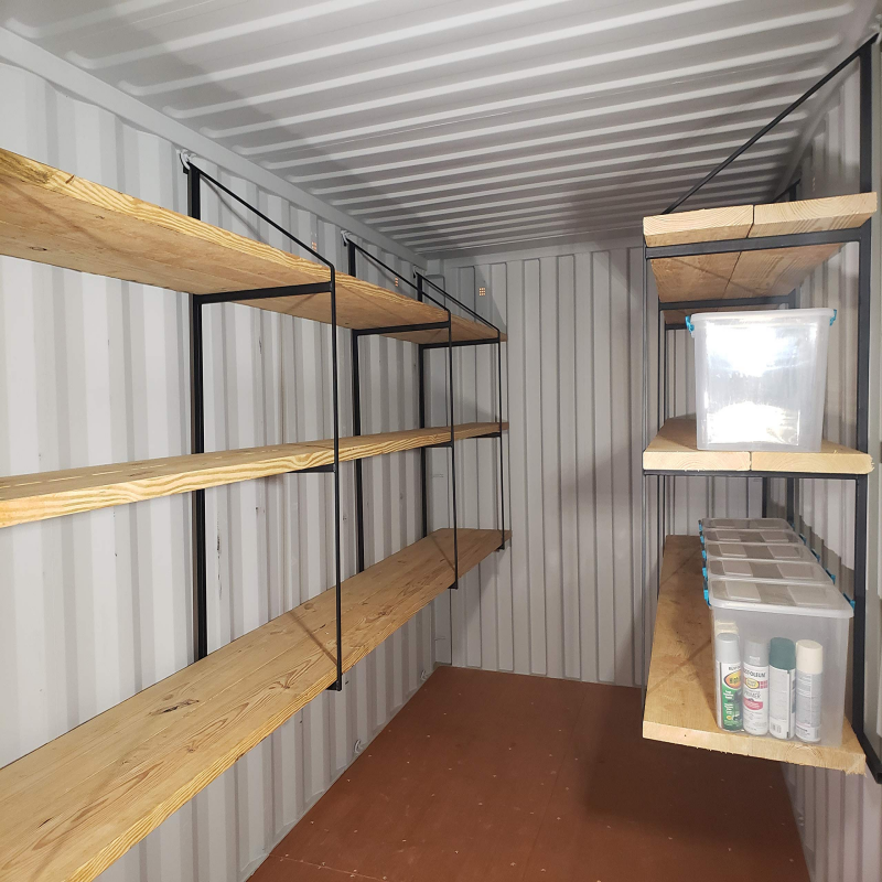 No Welding Heavy Duty Shipping Container Hanging Shelf Storage Rack System For Container Modification
