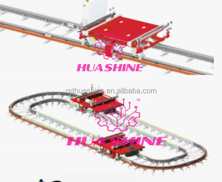 Quality AUTOMATED Warehouse Storage ASRS Pallet package flow rack with slide roller WITH MES HUASHINE INTELLIGENT