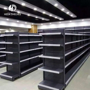 Custom Powder Coated Supermarket Gondola