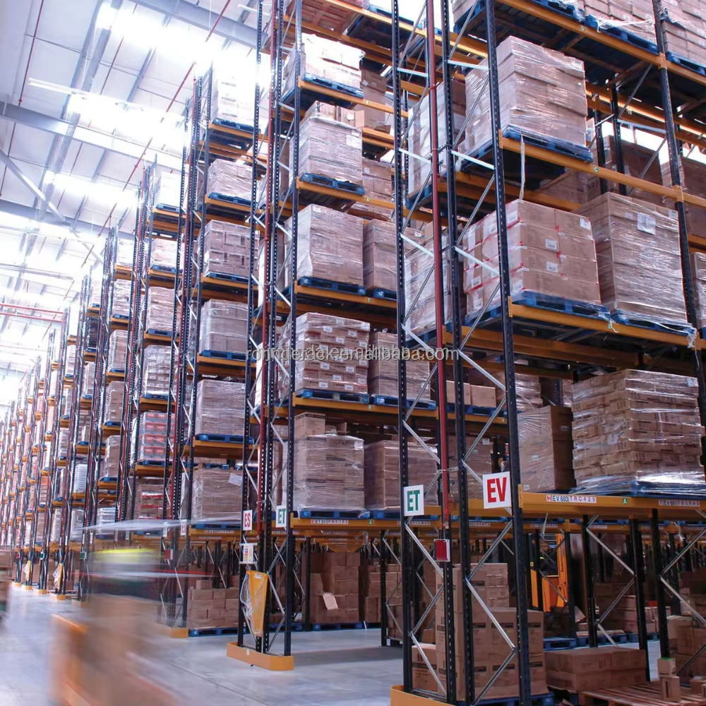 China Factory Narrow Aisle Pallet Racking VNA Pallet Racking High Density Storage Racking