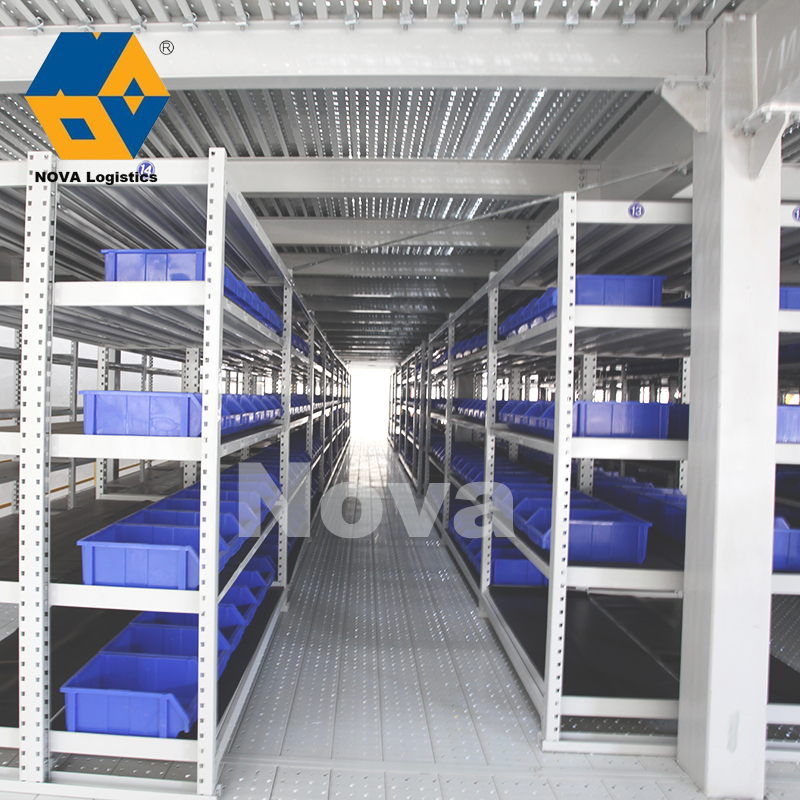 Nova Steel Customized Heavy-Duty Industrial Mezzanine Metal Floor Rack for Warehouse Storage for Manufacturers' Shelves