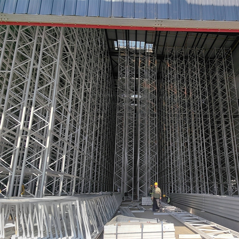 Mine Bulk Materials Anti-pressure Piling Heavy Duty 5 Layer Corrosion Protection Metal Warehouse Rack 1000-4000kg Load Capacity