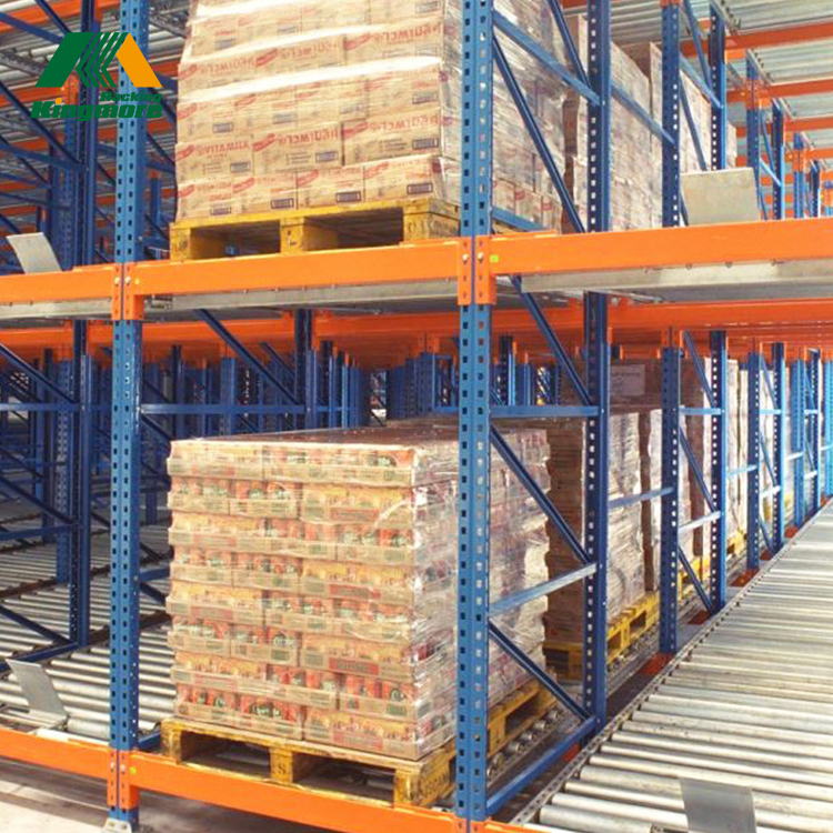 Automated Carton Flow Gravity Racking FIFO Steel Roller Warehouse Storage System Heavy Duty Pallet Live Rack