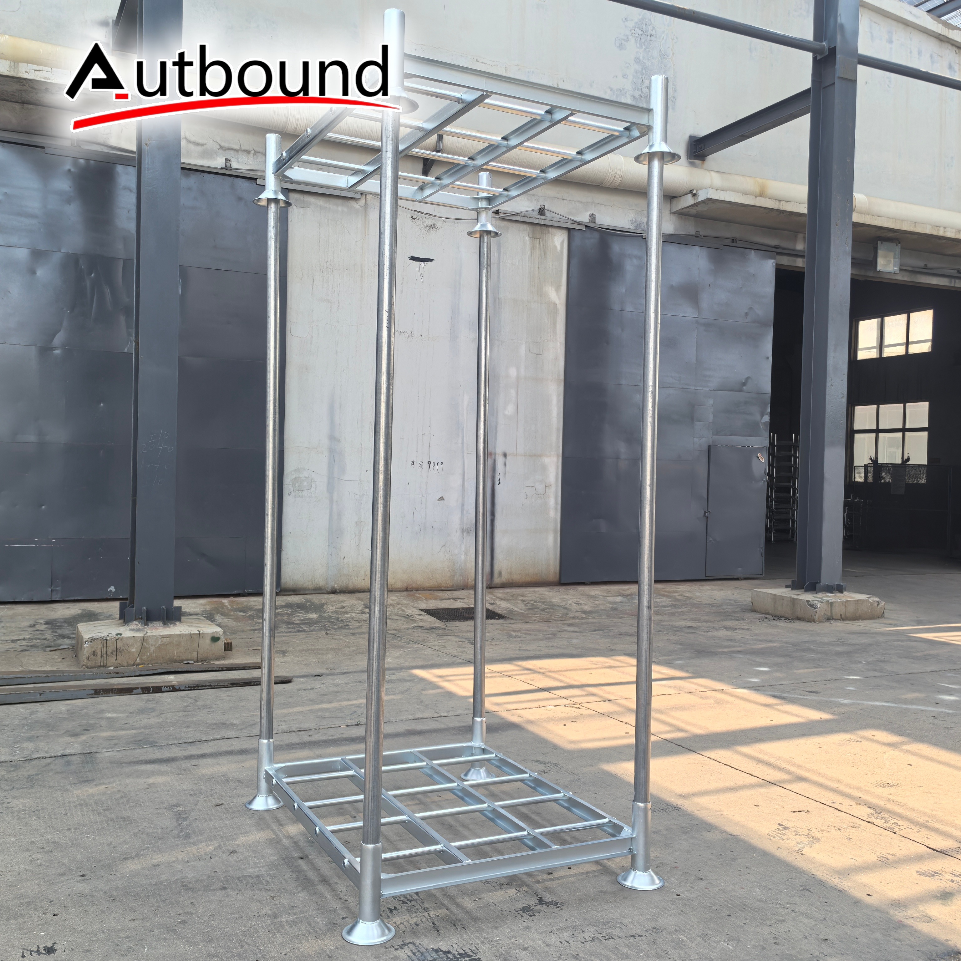 Heavy Duty Steel Stackable Pallet Stacking Racks Post Pallet Storage Shelf For Warehouse Storage