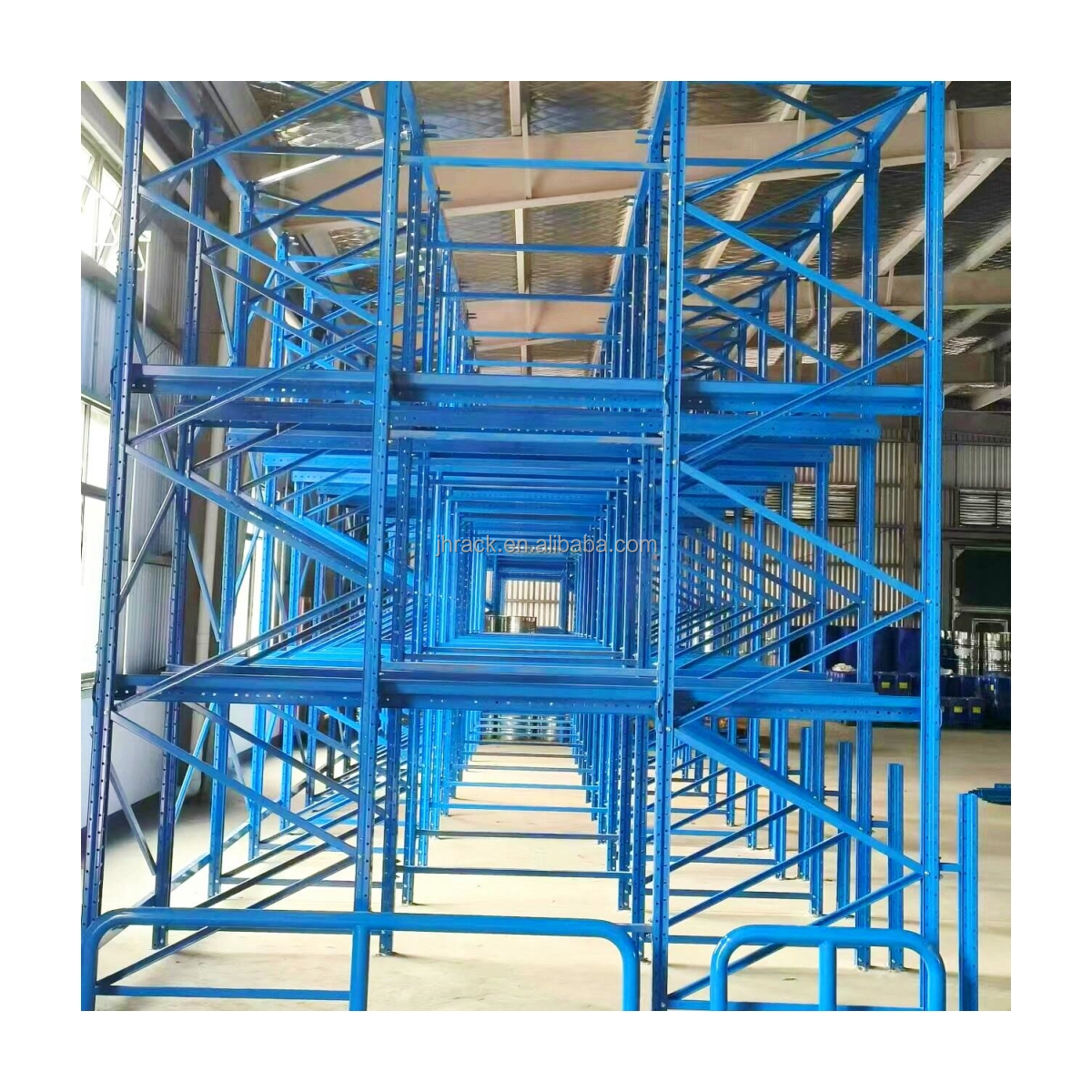 Hot Selling Q355B Steel Beam Heavy-Duty Metal Warehouse Storage Stacking Racks Drive-In Pallet Racking System For Industry