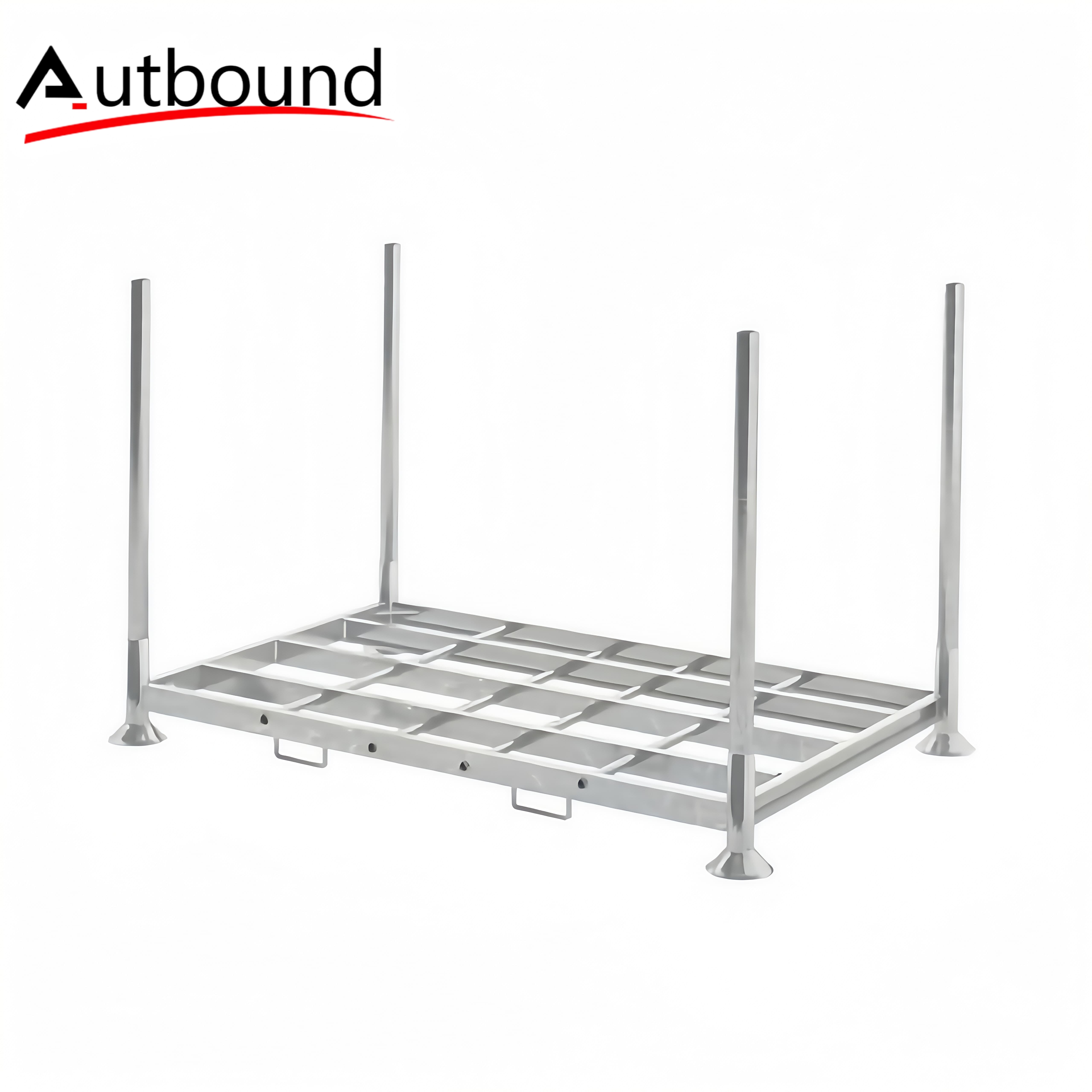 Customized Powder Coating Heavy Duty Metal Steel Industrial Stacking Storage Rack Movable Post Pallet