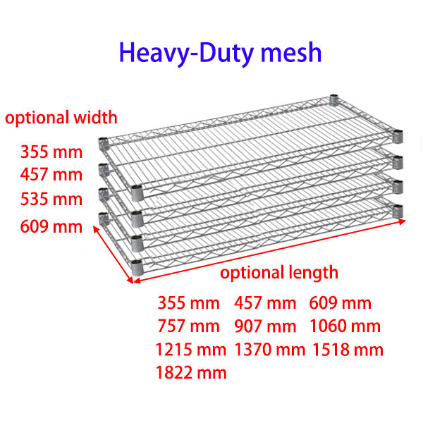 NSF Approval Heavy Duty Chrome 6 Tiers Commercial Storage Wire chrome wire shelving unit