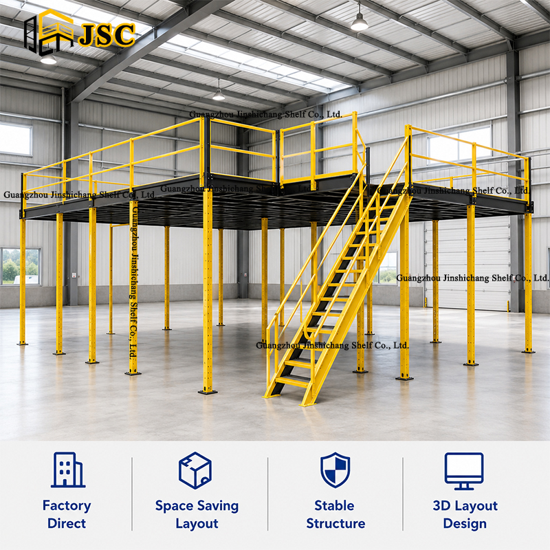 OEM Customized Steel Mezzanine Floor Manufacturer For Warehouse Storage And Factory Projects