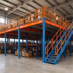 Mezzanine Floor Industrial Steel Optimizes Warehouse Space Rack Supported Mezzanine for Logistics Centers Multi Tier Platform