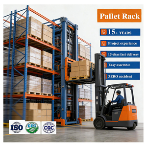 Customized Warehouse Storage Shelf Rack Pallet Racking System Heavy Duty Pallet 3 Layers Beam Rack Selective Pallet Type Racking
