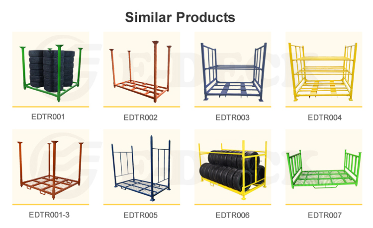 Heavy Duty Powder Coating Forklift Portable Stackable Steel Fabric Roll Pallet Racking
