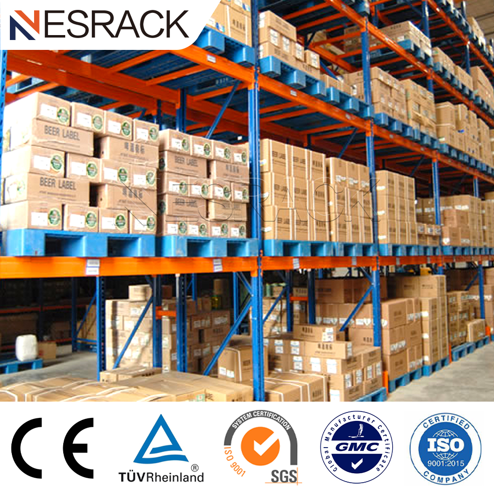 Warehouse Heavy Duty 5 Layer Steel Adjustable Selective Pallet Rack Racking System for Sale