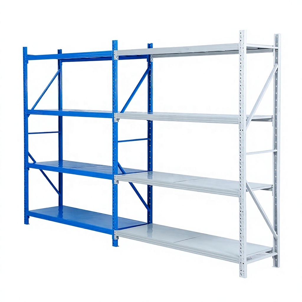 Low Price Steel Adjustable Height Flexible Storage Medium Duty Industrial Shelving Rack System