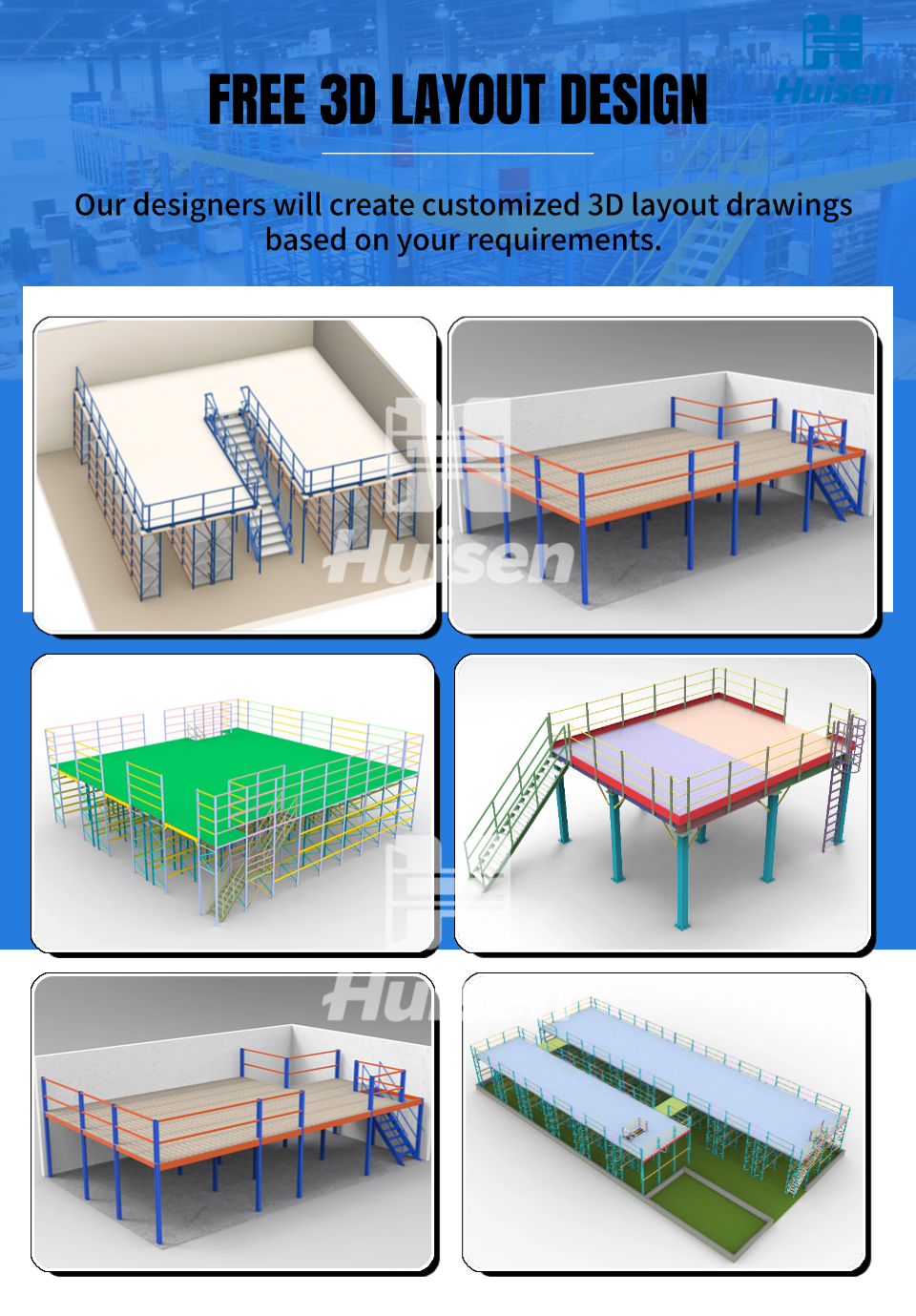 Customized Mezzanine Floor Racking