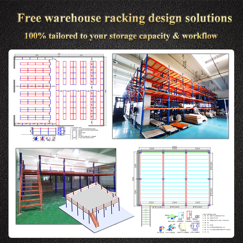 High Grade Cold Rolled Steel Warehouse Racking System Heavy Adjustable Durable Multi-Layer Shelf Storage Rack for Garages Wooden
