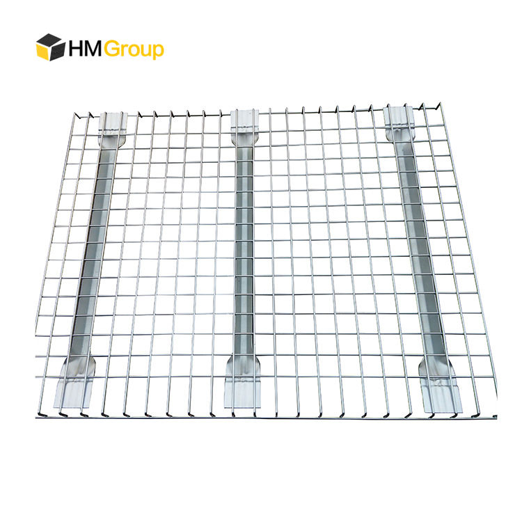 Pallet Racking Durable Metal Industrial 880x1100 mm Fireproof Steel Flared Channel Wire Decking