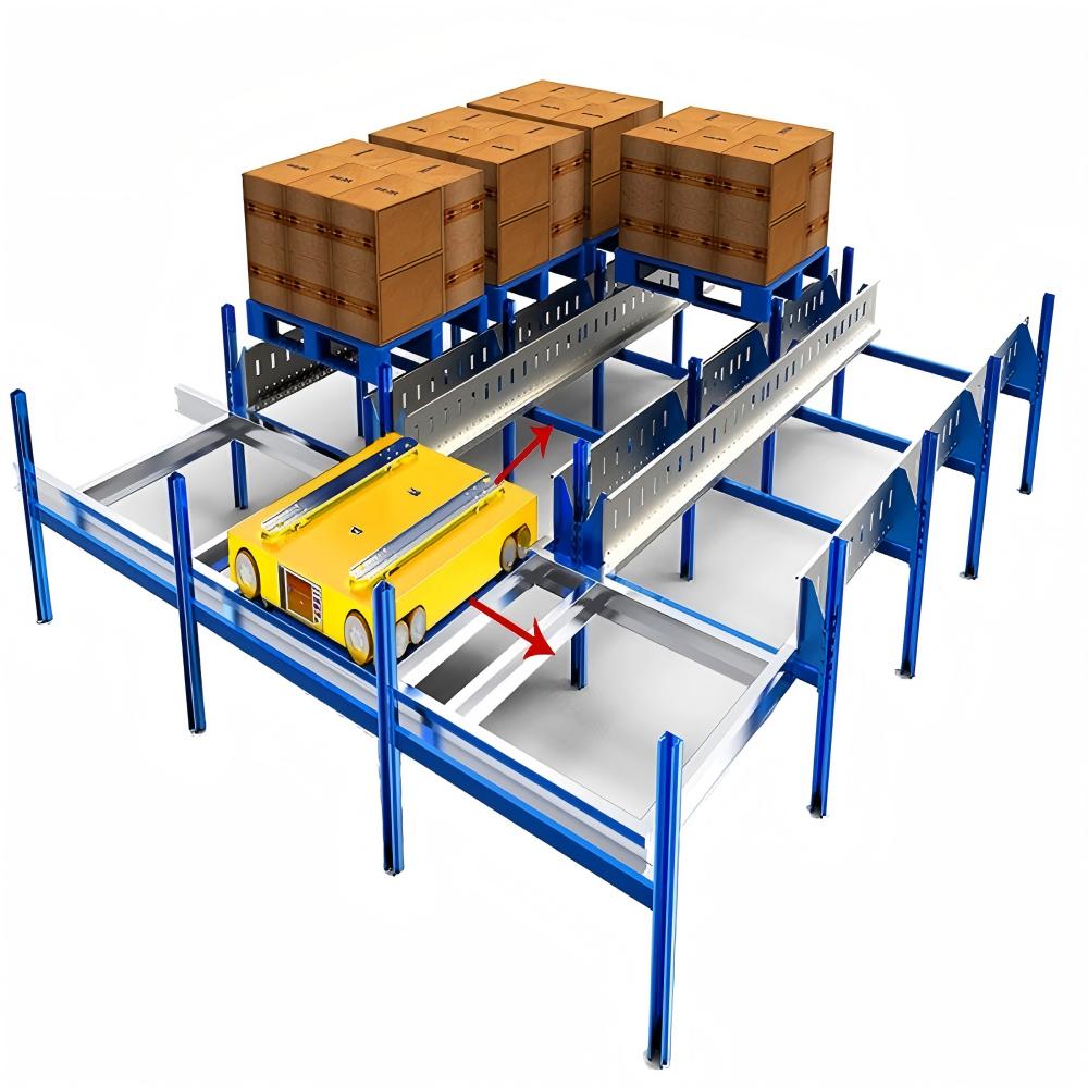 Shuttle Racking Heavy-Duty Thickened Pallet Rack System High-Bay Automated VAN Stacking 5-Layer Warehouse Racks &amp; Shelves