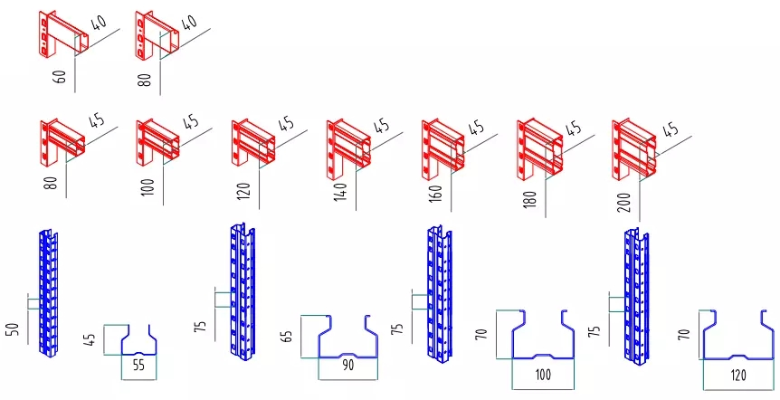 Materials Sectional Beam and Upright