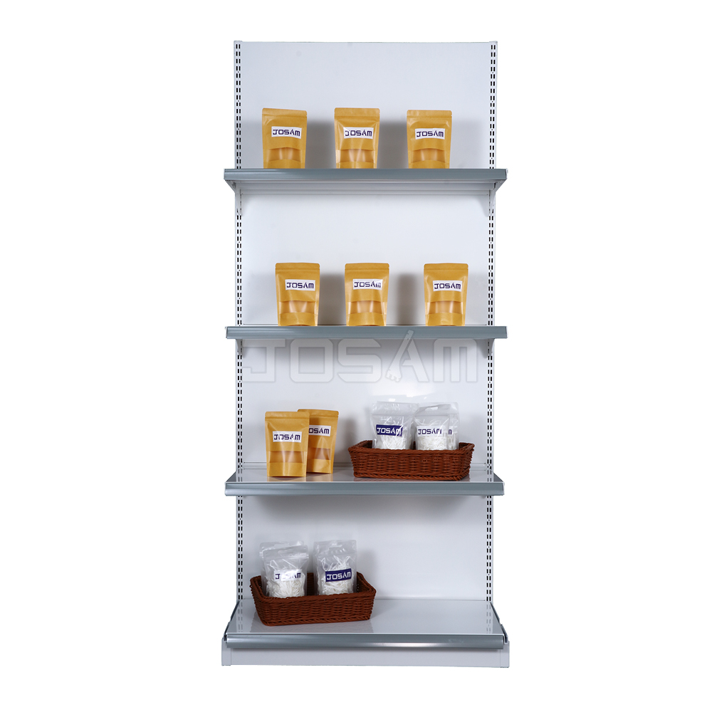 1310*900*350 mm Double Sided Supermarket Rack Low Base Shelf with Single-Sided Feature for Narrow Aisle Gondolas