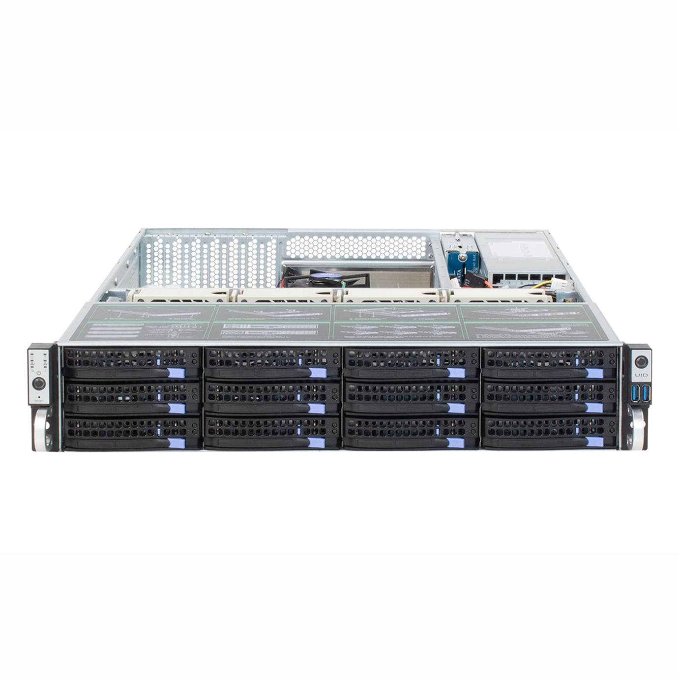 Customizable High-performance Xeon Silver 4214R 12-Core 2.4GHz 32GB DDR4 RAID 2u12GB Bays 12GB/s Backplane Rack Storage Stock