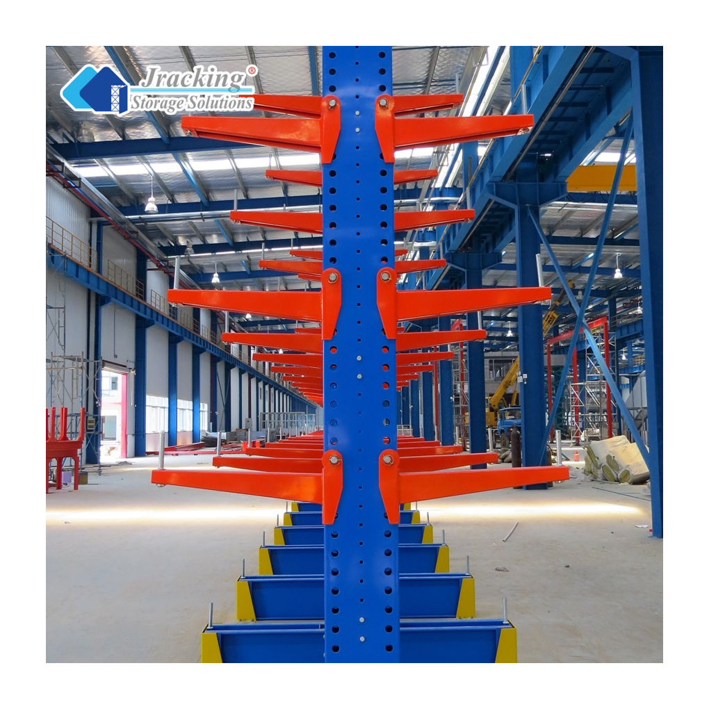 Jracking Structural Heavy Duty Portable Powder Coated Cantilever Rack For Long Materials