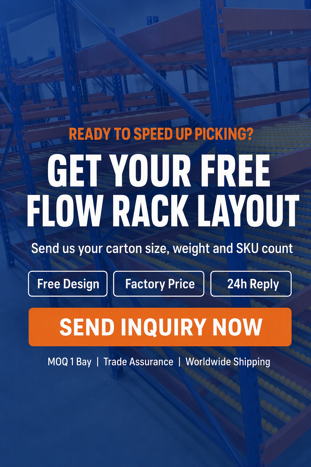 Customized OEM ODM Steel Heavy Duty Durable Gravity Flow Roller Rack Storage System for Warehouse