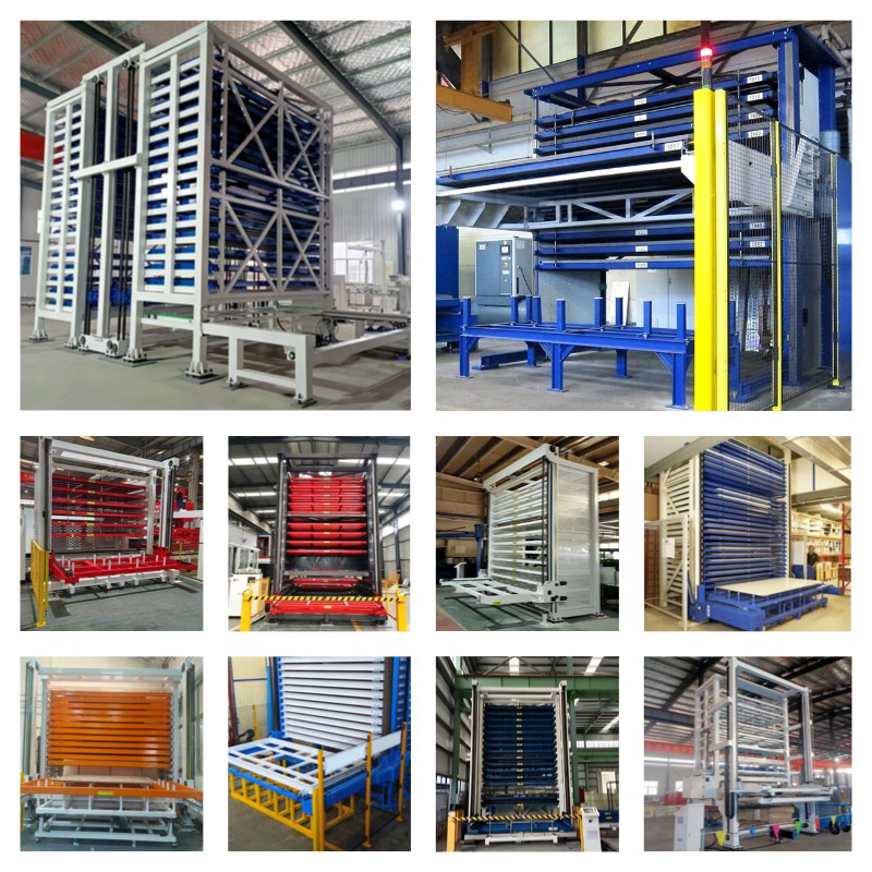 Automated Storage and Retrieval System Intelligent Vertical Sheet Metal Warehouse Storage Shelving