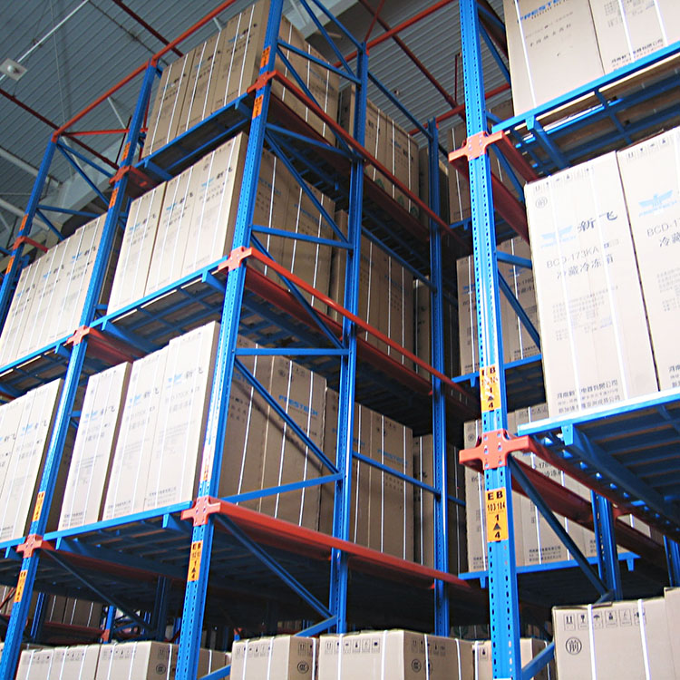 Hot Selling Q355B Steel Beam Heavy-Duty Metal Warehouse Storage Stacking Racks Drive-In Pallet Racking System For Industry
