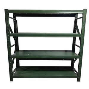 Guijie High Load Capacity 4-Layer Drive-Through Steel/Iron Warehouse Rack Powder Coated Finish Adjustable Durable Corrosion