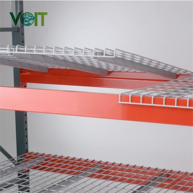 Galvanized Wire Mesh Deck 2500lb 3 Channel Waterfall Step Ventilated Pallet Rack 24x46 Deckings