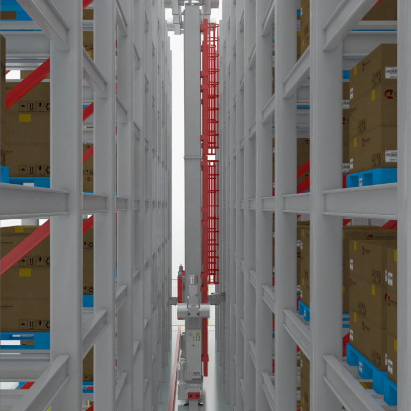Standardized Module Design Micro Stacking Warehouse Pallet Rack Simple Installation Double Closed Loop Servo System Cast Iron