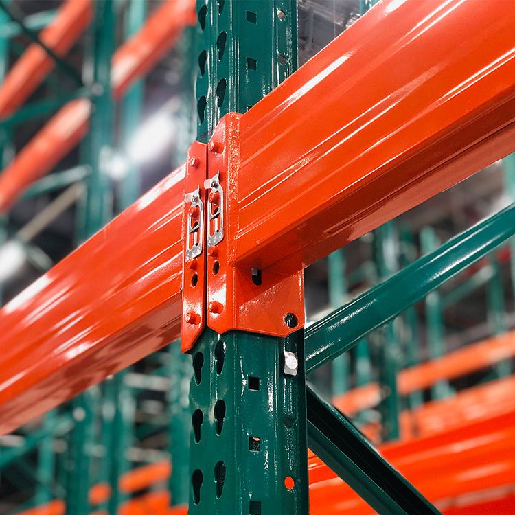 Industrial Storage Rack System Heavy Duty Metal Rack Teardrop Pallet Racking For Warehouse