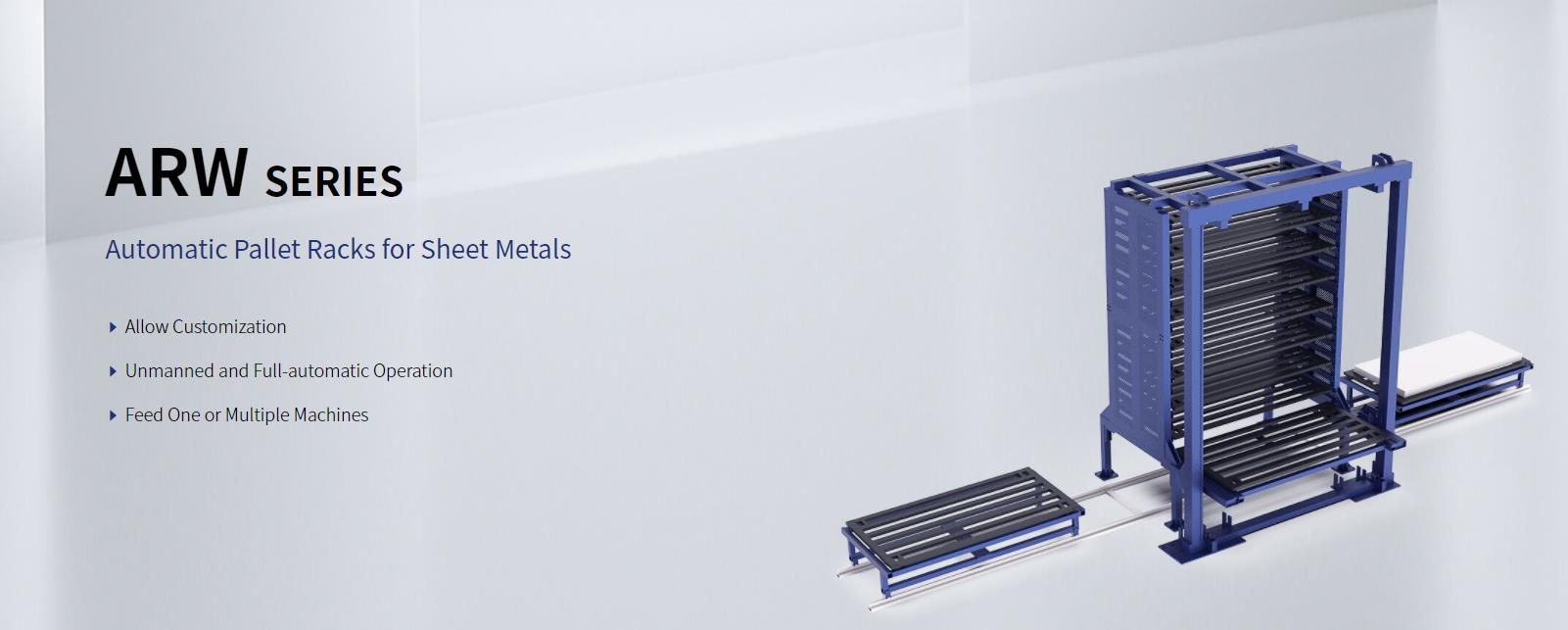 Automatic Pallet Racks For Sheet Metals Stainless Steel Carbon Steel Metal Sheet Pallet Rack
