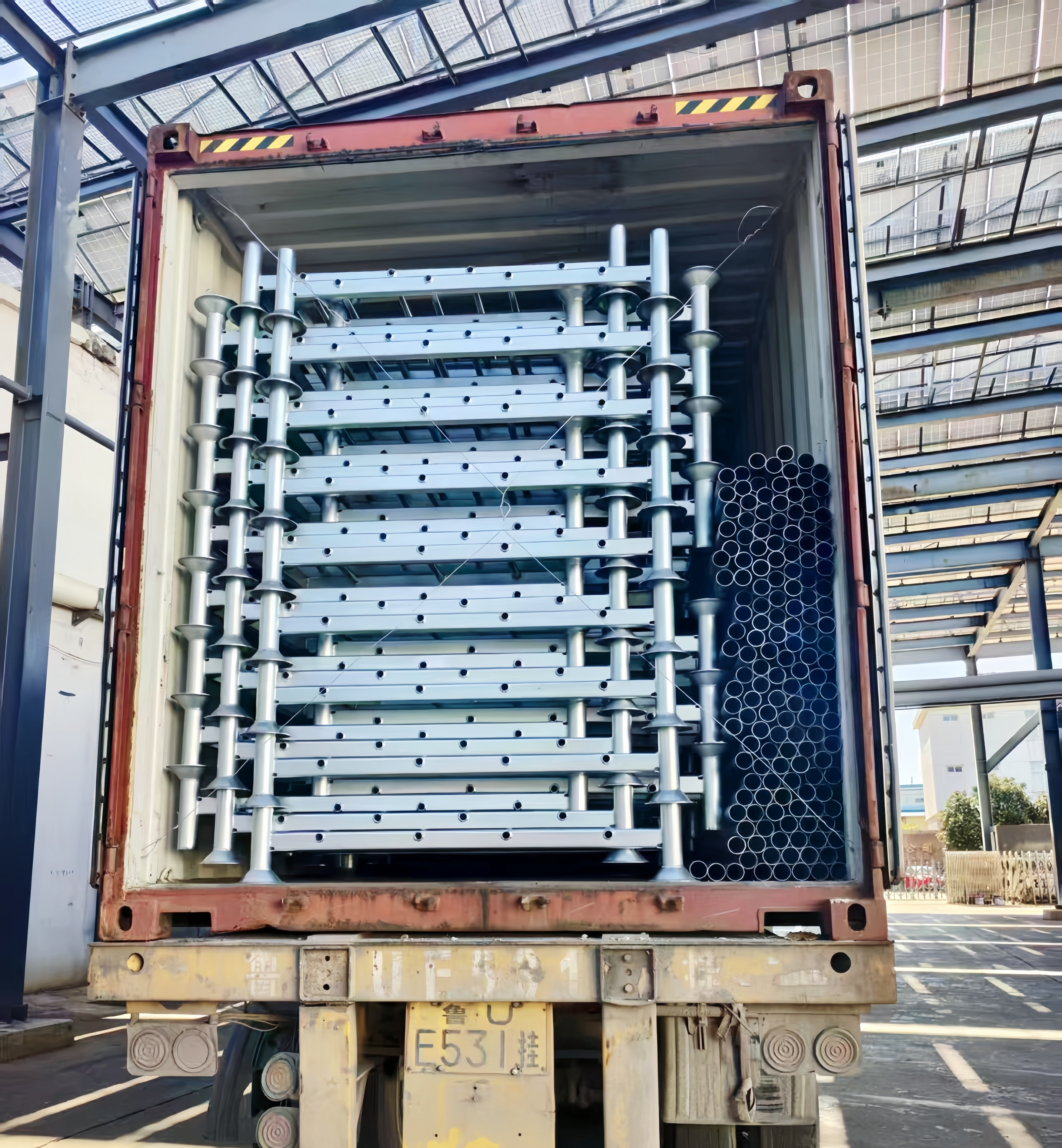 Customized Powder Coating Heavy Duty Metal Steel Industrial Stacking Storage Rack Movable Post Pallet