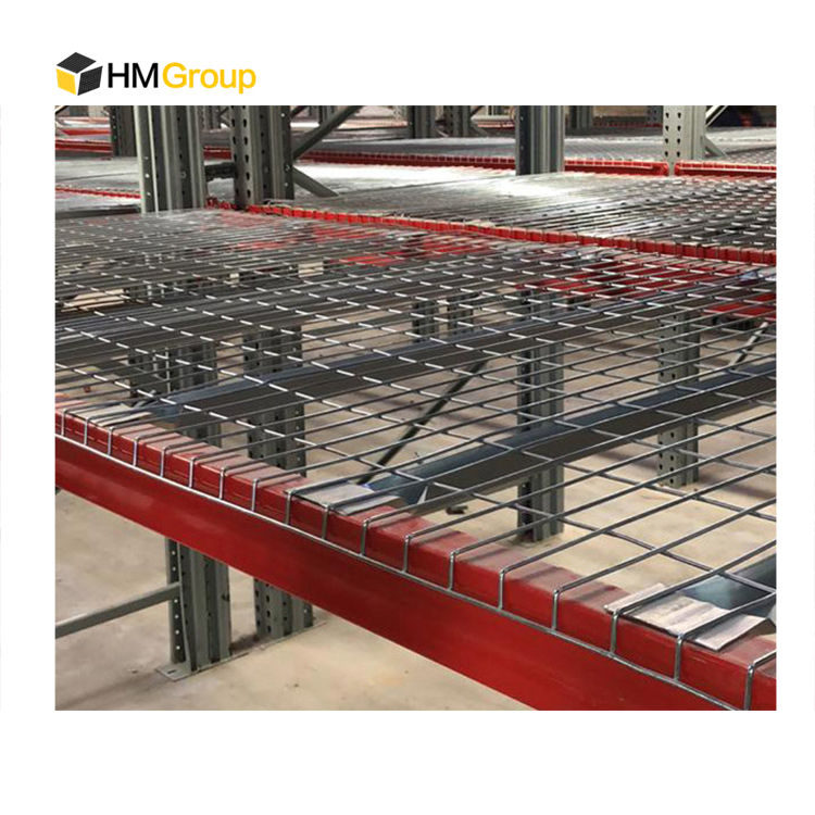 Pallet Racking Durable Metal Industrial 880x1100 mm Fireproof Steel Flared Channel Wire Decking